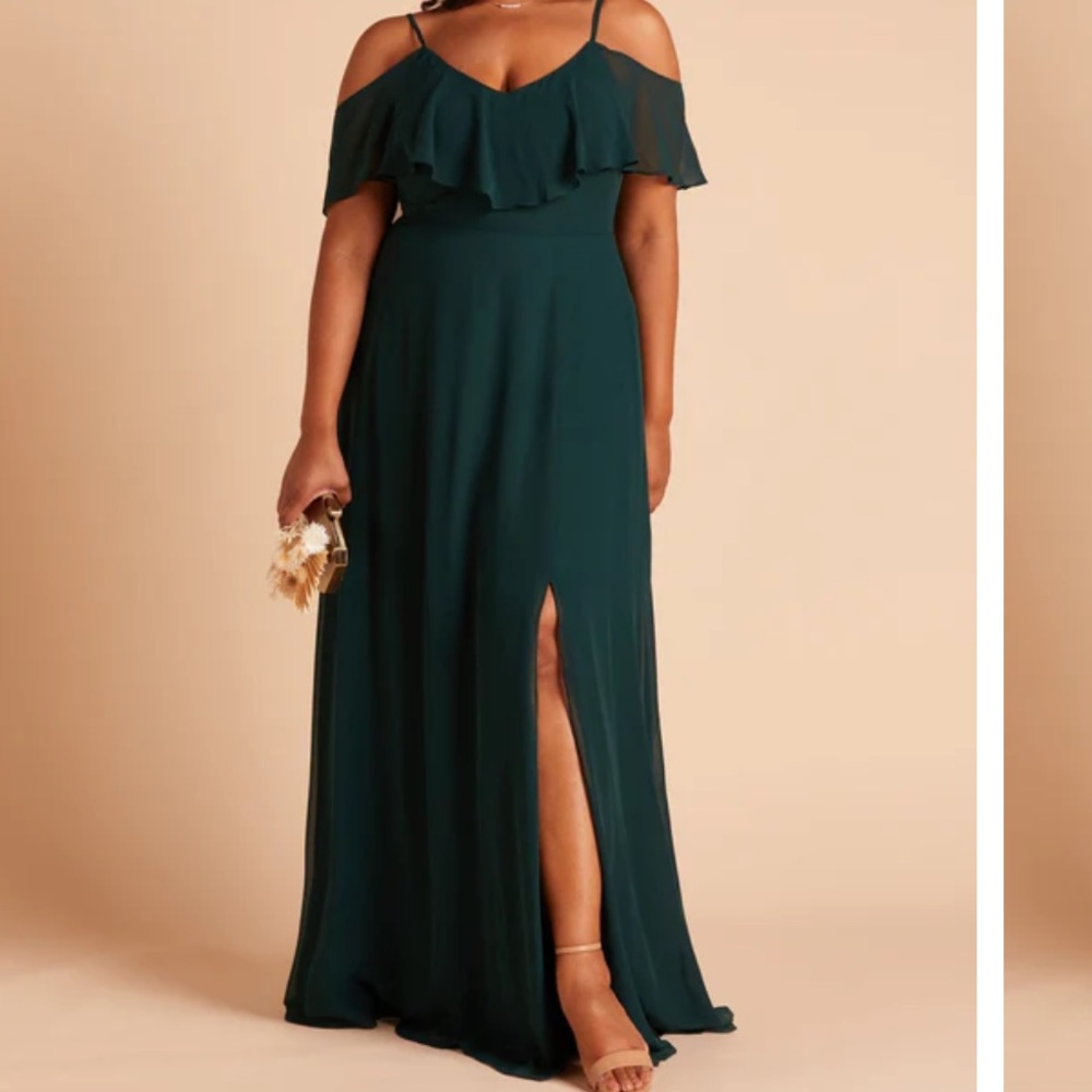 Birdy Grey Jane Convertible Dress Chiffon Emerald - Size Curve 1X
